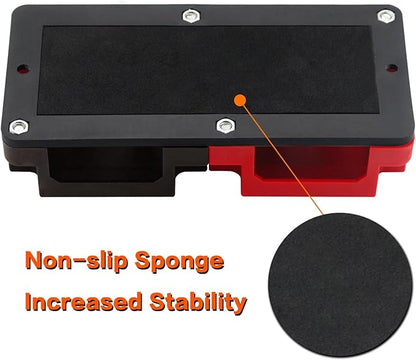 AMOMD 600A 48V Bus Bar Box 4 Stud (3/8 inch) M10 High Current Tin Plated Copper Distribution Block Positive Negative Independent Modules Electrical Battery Ground Buss Bar with Cover for RV Marine