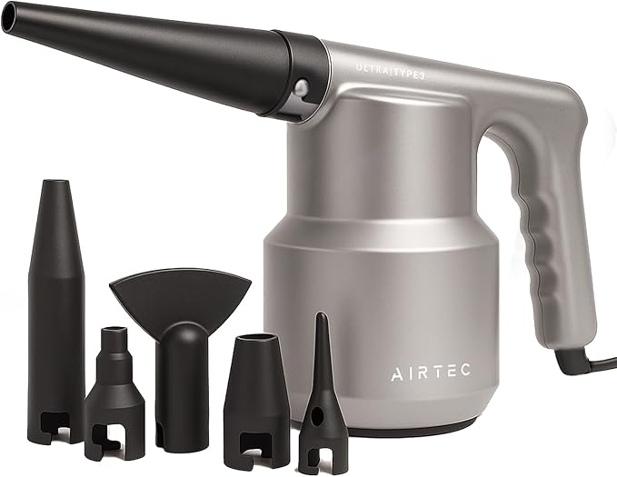 IT Dusters AirTec Ultra Electric Air Duster Blower for PC, Laptop, Console, Electronics and Home Cleaning, Environmental Alternative to Spray air can Duster Keyboard Cleaner (Type 3)