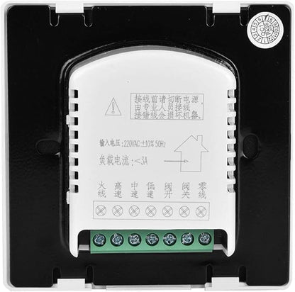 Ymiko Central Thermostat for AC and Heating, LCD Display Temperature Controller for Fan Coil Units, Home Cooling and Warming System