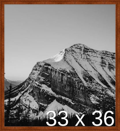 Frame It Easy 33 x 36 Russet Wood Frame (Derby)