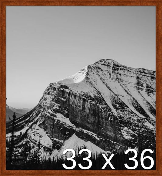 Frame It Easy 33 x 36 Russet Wood Frame (Derby)