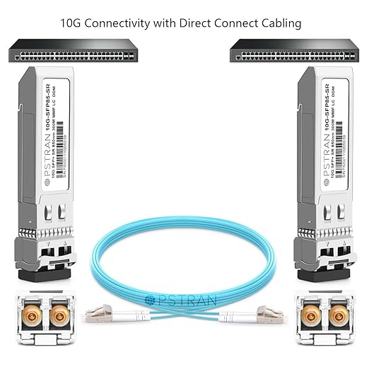 OPSTRAN 10GBASE-SR SFP+ Optical Transceiver Module Compatible with HPE BladeSystem 455883-B21 850nm 300m DDM Duplex LC MMF 4 Pack