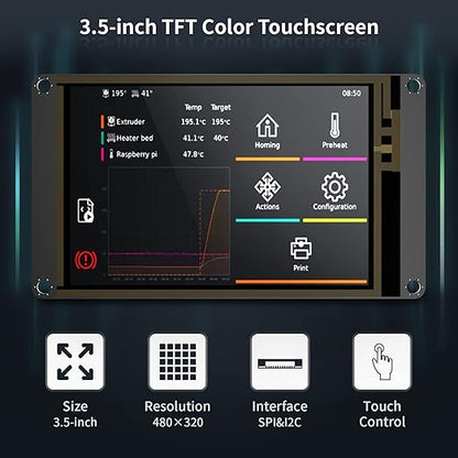 BIGTREETECH TFT35 SPI V2.1 Graphic Smart Display Compatible BTT Manta M8P/M4P/M5P, Manta E3EZ Control Board + CB1 Support Running Klipper Firmware DIY Upgrade 3D Printer