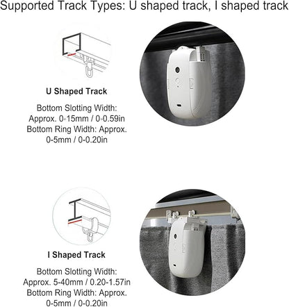 VELATEMOR Remote Control Smart Curtain Controller Energy Efficient for U Track I Track Curtains