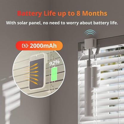 SwitchBot Blind Tilt Automatic Blind Opener 3-Pack & Hub 2- Smart Motorized Blinds with Bluetooth/IR Remote Control, WiFi Thermometer Hygrometer, Light Sensor, Work with Alexa, Google Home, HomeKit