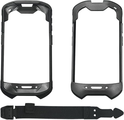 Protective Cover Case Rugged Boot with Hand Strap for Zebra TC51 TC52 TC56 TC57 TC510K,Case for Handheld Barcode Touch Mobile Computer,Scanner Accessories(Black)