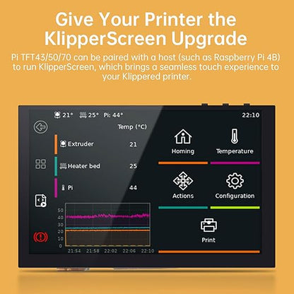 BIGTREETECH Upgrade PITFT50 V2.1 Graphic Smart Display DSI Interface 5 inch LCD Touch Screen Suitable for Raspberry-Pi