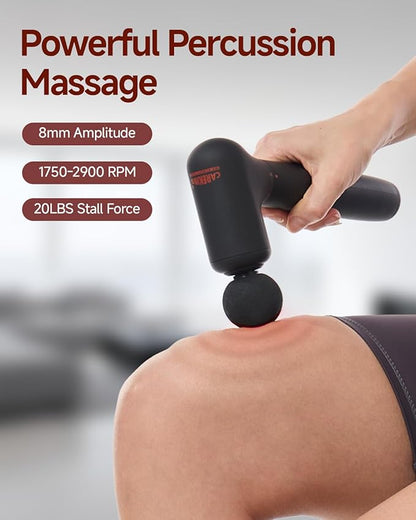 CAREKING Upgraded 2-in-1 Massage Gun with Heat, Pain Relief Deep Tissue Back and Neck Massager with Extension Handle, Handheld Muscle Massage Gun for Back, Shoulder, Arm,Thigh