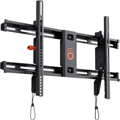 ECHOGEAR Wall Mount TV Bracket for TVs Up to 90" - Low Profile Design Tilts to Eliminate Glare - Includes Drilling Template & Can Be Leveled After Install - UL Listed for Safety