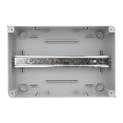 Mollom 24 Way Power Distribution Box with Bus Bars and Din Rail for Miniature Circuit Breaker MCB, Waterproof IP66.Padlock Available for Indoor and Outdoor Use