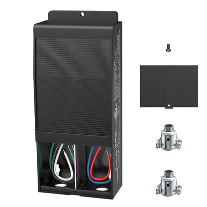 EMITEVER Dimmable LED Driver,60W 24V Triac Power Supply, AC to DC LED Transformer for LED Light,Compatible with Lutron and Leviton Dimmer,Waterproof IP67 and UL Listed,Class 2,Class P