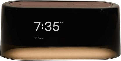 Loftie Alarm Clock with Sound Machine – Smart Alarm Clock with Light, White Noise, Bluetooth Speaker, Night Light Sound Machine, 100+ Sounds, Blackout Mode, No WiFi Mode, Optional Subscription -Coffee