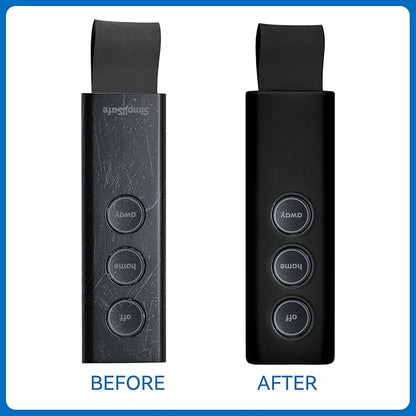 Protective Silicone Sleeve for SimpliSafe KeyFob - Arm and Disarm Remotely, Flexible Case for SimpliSafe Home Security System KeyFob - Latest Gen (Black)