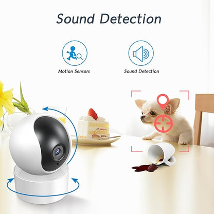 PGST WiFi Home Alarm System with T53W 5MP HD Security Camera,Wireless Home Security Systems with Door and Window Sensors,Remote,APP Instant Alerts for Villa,Apartment,Pets,Kids Safety,No Monthly Fee