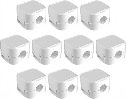 10 Pack Cord Organizer Holder,Magnetic Cable Clips for Desk Nightstand,Cable Management Clips,Desk Cable Holder Clips Adhesive Phone Charging Cable Keeper for Office Home Desktop Bedroom, White