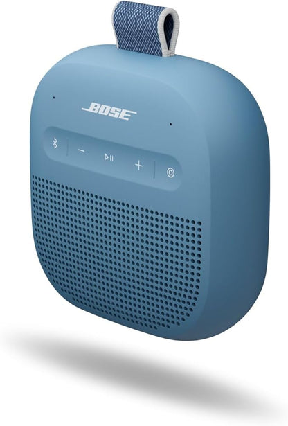 Bose New SoundLink Micro Portable Bluetooth Speaker (2nd Gen), Wireless Outdoor Speaker, Up to 12 Hours Battery Life, Waterproof and Dustproof, Blue Dusk
