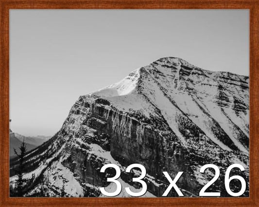 Frame It Easy 33 x 26 Russet Wood Frame (Derby)
