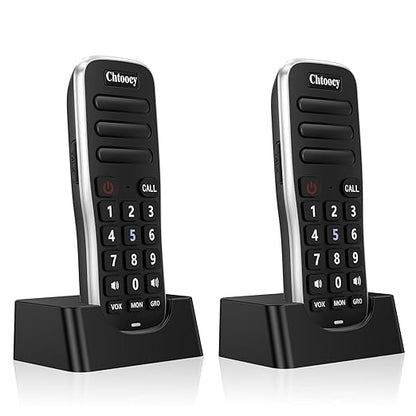 Intercoms Wireless for Home, 1 Mile Long Range for House Business Office, Handheld Room to Room Communication System, Rechargeable Loud & Clear 10-Channel Anti-Interference Intercom System