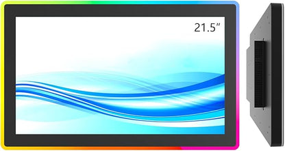 GreenTouch 21.5 Inch LED-Framed Touch Screen Monitor with HDMI VGA DP Interface,Front IP65/IK08 for Casino,Game Hall,KTV