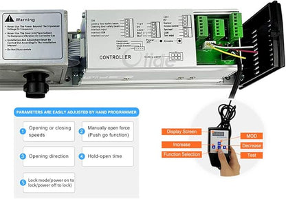 Olideauto Olide-120B Automatic Door Opener Touchless Open,Pair with 2PCS Wireless Slim Touchless Activation Switches Olide-508