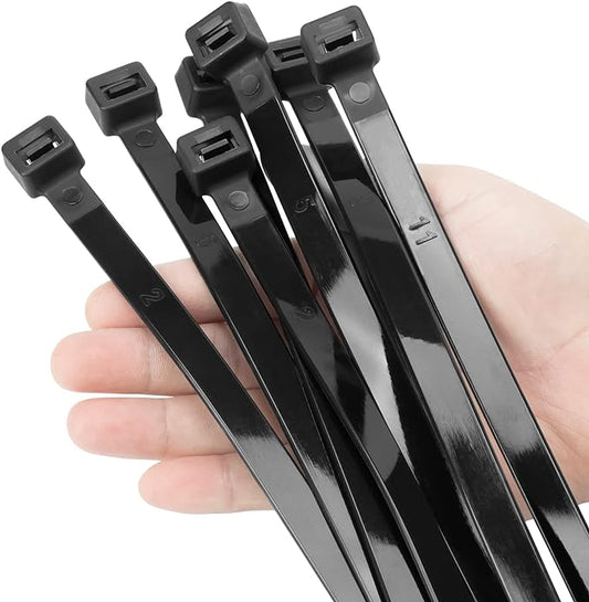 XINGO 31 inch Black Zip Ties Heavy Duty 40PCS, 250 LBS Ultra Strong Plastic Wire Ties, Large Cable Ties Extra Long Tie Wraps, Indoor and Outdoor UV Resistant