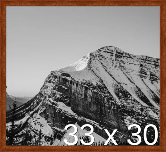 Frame It Easy 33 x 30 Russet Wood Frame (Derby)