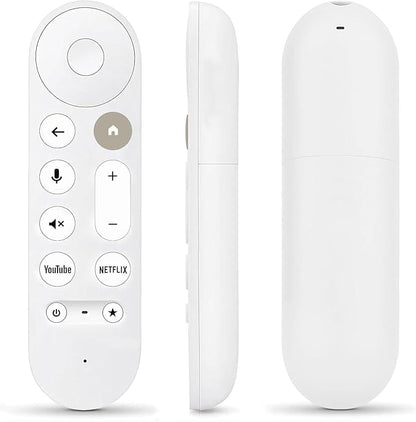 New Replacement Voice Remote Control for Chromecast-Google-TV 4K/ HD, for Google TV Streamer 4K Box, with Voice Function, with 2 Shortcut Buttons