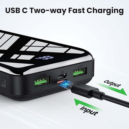 LOOPEAK Portable Charger Power Bank 27000mAh, 22.5W Fast Charging USB C External Battery Pack, 3 Outputs & 2 Inputs, LED Display, Battery Cell Phone Bank for iPhone 17/16/15, Samsung Galaxy, Android
