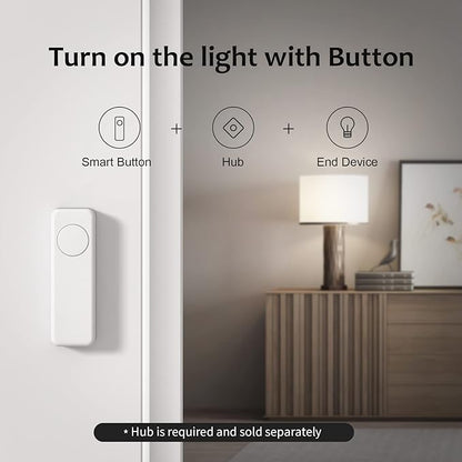 THIRDREALITY ZigBee Smart Button 2 Pack, 3-Way Remote Control, Require Zigbee hub, Work with SmartThings, Aeotec, Hubitat, Home Assistant, Third Reality Hub, Battery Included.