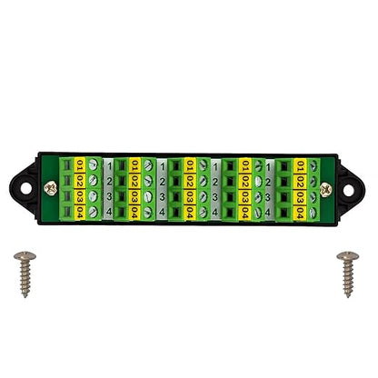 16Amp 300V 4x5 Position Terminal Block Distribution Module. OONO D-1657GP