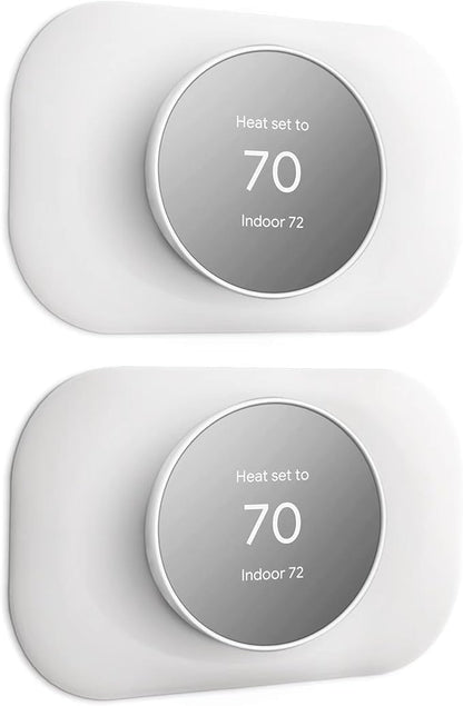 Petrichor Nest Thermostat Wall Plate - Compatible With Google Nest 2020 - Trim Kit, Cover Accessory for Easy Installation (2 Pack White)