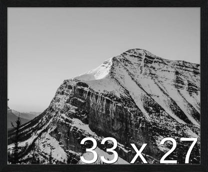 Frame It Easy 33 x 27 Black Grain Wood Frame (Derby)
