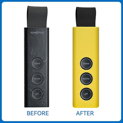 Protective Silicone Cover Case for SimpliSafe KeyFob - Arm and Disarm Remotely, Flexible Case for SimpliSafe Home Security System KeyFob - Latest Gen (Yellow)
