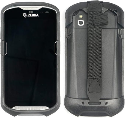 IYOUBOL Protective Cover Bumper Case Rugged Boot with Hand Strap for Zebra TC51 TC510K TC52 TC56 TC57 Black