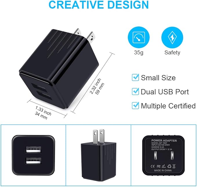 USB Charger for Samsung Galaxy S25 Ultra S24 FE A10E A50 A70 A80 S23 S22 S21 S20 S10E S9 A16 5G A15 A03s A04s A14 A13 A53 A54 A55 A51 A11 A21, Car Adapter, Wall Charger Plug Type C Fast Charging Cable