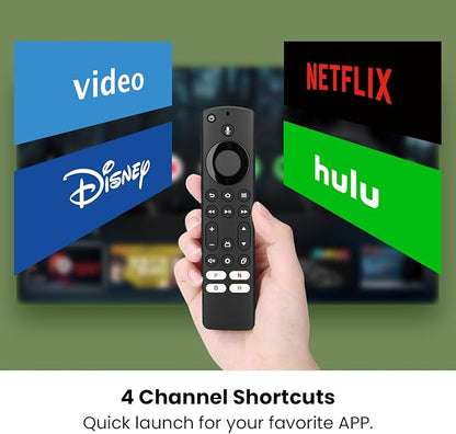IDGPUW Replacement Remote Control for Fire Smart TV, Compatible with Insignia, Toshiba, Amazon Fire Smart TV