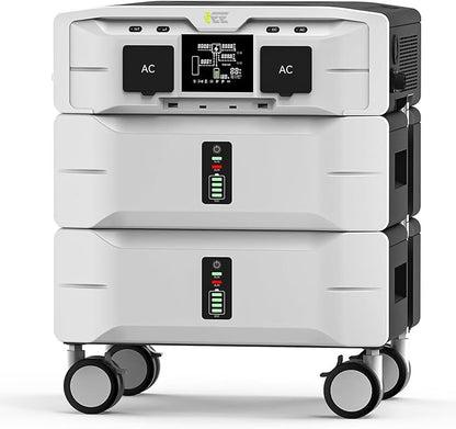 IEE SP5000 Portable Power Station & Solar Generator,5000W (Peak 9000W) 5120Wh EV-Grade LFP Batteries,120/240V Dual Voltage,3500W 1.6H Fast Charge,APP Control & EPS Switch for Home Backup.