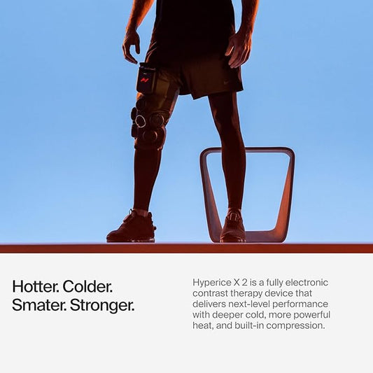 Hyperice X 2 Knee Advanced Heat and Cold Contrast Therapy - Pain and Inflammation Relief - Provides Increased Range of Motion - FSA/HSA Eligible