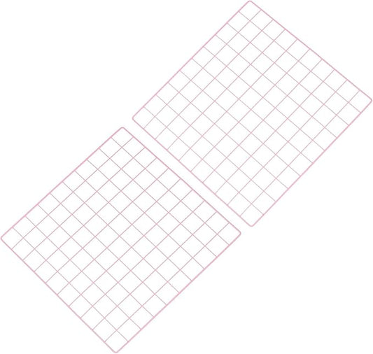 PATIKIL 20"x20" Wire Grid Panel, 2 Pack Board Photo Pictures Memo Display Grid Panels Hanging Organizer Wall Decorative Panel for Home Office Wedding, Pink