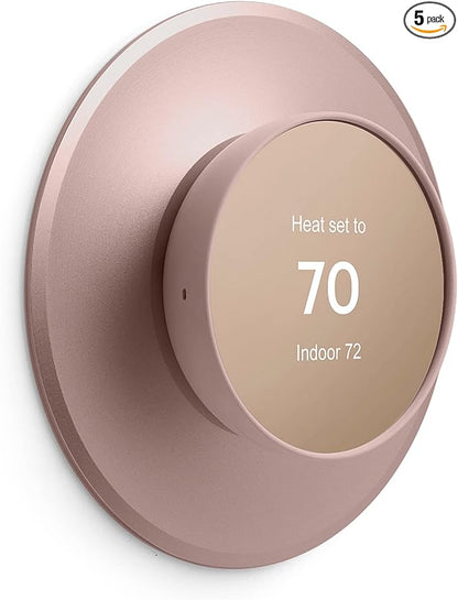 POPMAS Nest Thermostat Wall Plate - Compatible With Google Nest Thermostat 2020, Sand Metal Trim Plate, Cover Plate Trim Kit Accessory