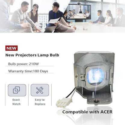 SORNEICDR Replacement Projector Lamp Bulb 5J.J9E05.001/5J.JCA05.001 Compatible with BENQ W1400, W1500, H6510BD, P1500, DW843UST, DX842UST, MW831UST, MW843UST, MX842UST Projectors, with Housing