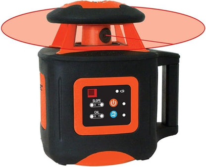 Johnson Level & Tool 40-6541 High Accuracy Dual Slope Rotary Laser System, Red, 1 ‎Kit