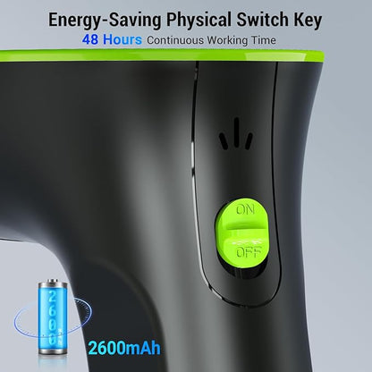 Tera Barcode Scanner Wireless with Screen: Pro Version 1D 2D QR with Digital Setting Keypad Power Switch Charging Cradle Works with Bluetooth 2.4G Wireless Bar Code Reader HW0015 Green