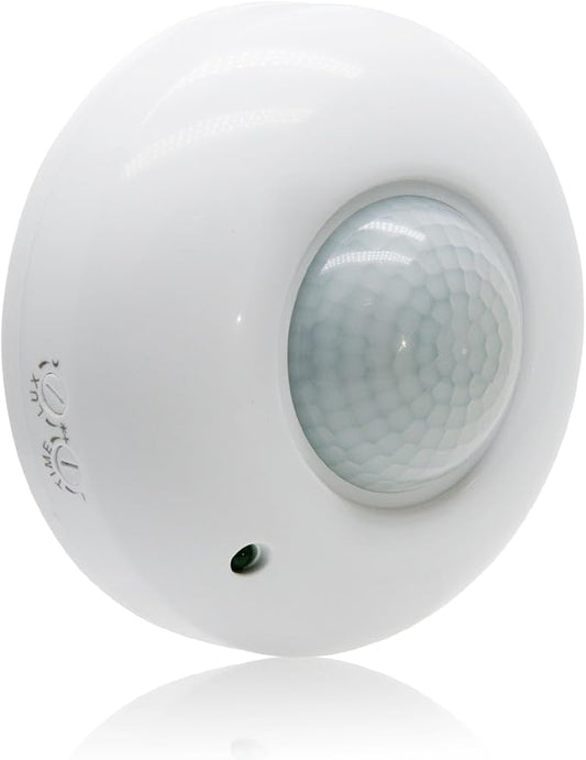 Sensky 360 Degree Ceiling Mount Occupancy Sensor, 110-240V PIR Motion Sensor Switch, High Sensitive Movement Detector Light Switch, Neutral Required(Max Detection Distance: 6 m)