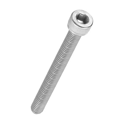 Kozelo 5pcs Socket Head Cap Screws - [M8-1.25 x 75mm] 304 Stainless Steel Allen Socket Drive for Electrical Motor 3D Printing Fan Engine Replacement Use, Silver