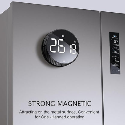 BlueSnail Kitchen Timer with LED Digital Display Smart Efficana for Home Classroom Gym Office, Volume and Brightness Adjustable Productivity Timer
