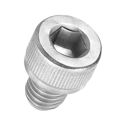 Kozelo 50pcs Socket Head Cap Screws - [M8-1.25 x 10mm] 304 Stainless Steel Allen Socket Drive for Electrical Motor 3D Printing Fan Engine Replacement Use, Silver