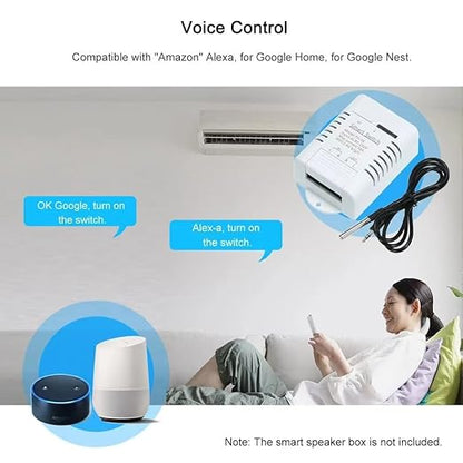 Yitouniu EWeLink Wireless Remote TH16 Switch WiFi Smart 16A Temperature Controller Sensor Module,with Energy Consumption Monitoring, Compatible with Alexa Google Home