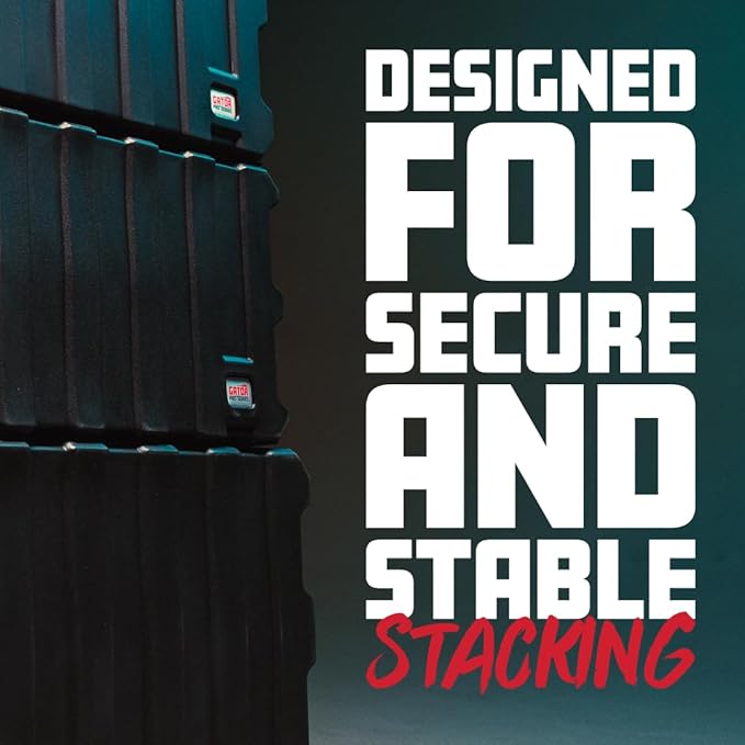 Gator Cases Pro Series Rotationally Molded 6U Rack Case with Shallow 13" Depth, Made in USA (G-PRO-6U-13)