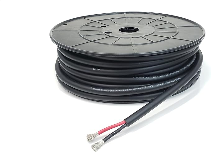 KnuKonceptz Direct Burial Outdoor Tinned Copper Speaker Wire (10 Gauge - 250 Feet)